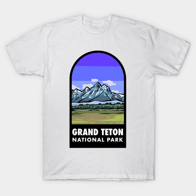 Grand Teton National Park T-Shirt by HalpinDesign